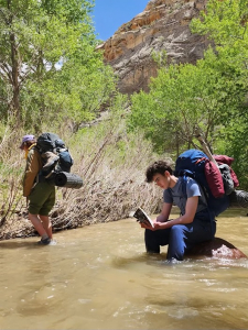 Griffin McLemore reading in River